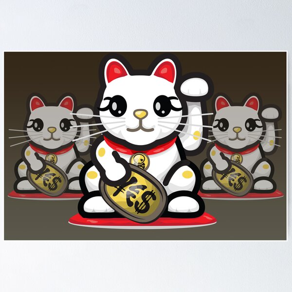 Item preview, Maneki Neko - Money Cat - ¥€$ designed and sold by mikoto.