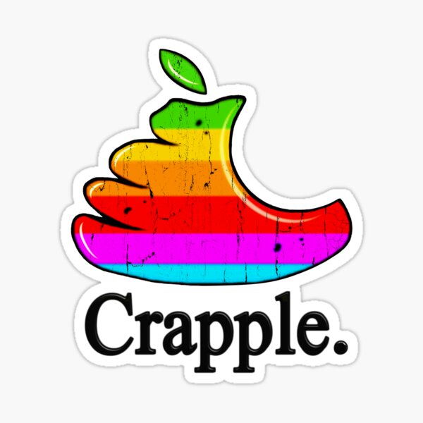 Crapple Logo Sticker