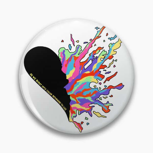 Item preview, Burst Into Color jet black heart designed and sold by casey1499.