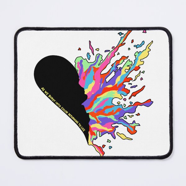 Item preview, Burst Into Color jet black heart designed and sold by casey1499.