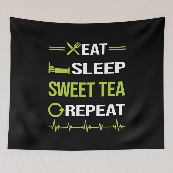 Item preview, Funny Eat Sleep Repeat Sweet Tea designed and sold by HappyTshirt1239.