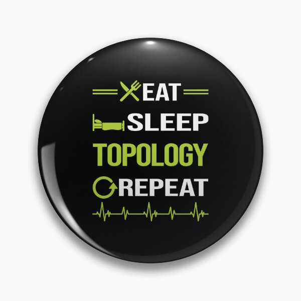 Item preview, Funny Eat Sleep Repeat Topology designed and sold by HappyTshirt1239.