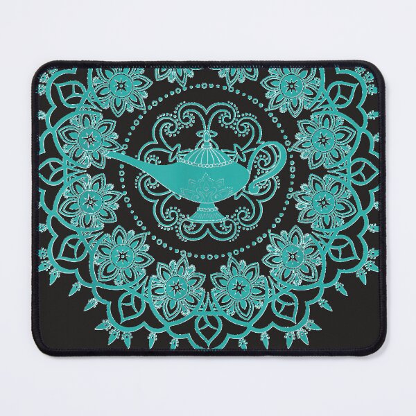 Item preview, Aladdin Genie's Lamp Teal Mandala designed and sold by AmandaKeeling1.