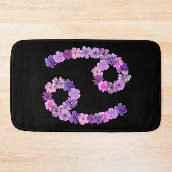 Item preview, Floral Cancer Zodiac Symbol designed and sold by Hellofriendco.