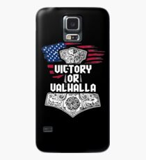 Victory or Valhalla - Vikings inspired Print with Thors Hammer Case/Skin for Samsung Galaxy