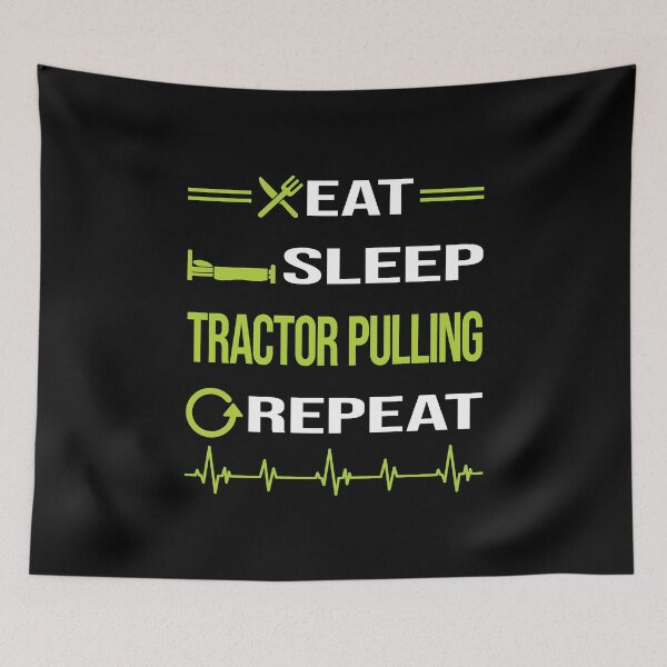 Item preview, Funny Eat Sleep Repeat Tractor Pulling designed and sold by HappyTshirt1239.