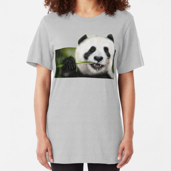 Munching Panda Slim Fit T-Shirt
