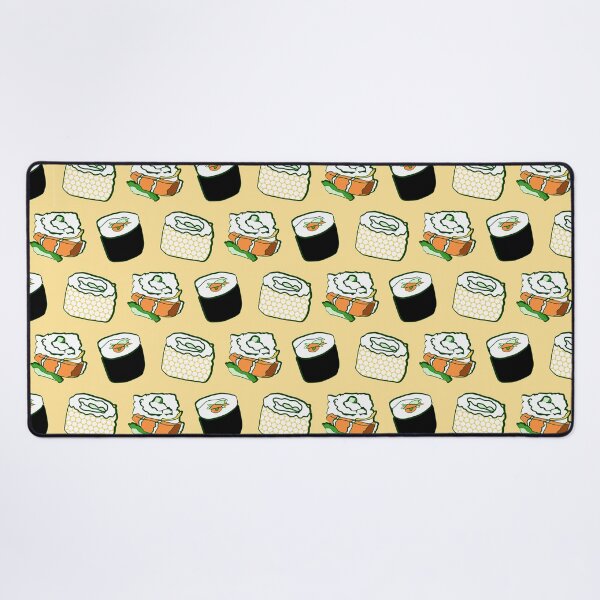 Item preview, Patrón de sushi amarillo (rollos de sushi, no roles de género) designed and sold by MyThingNow.