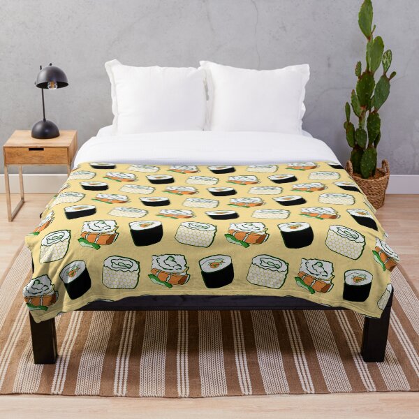 Item preview, Patrón de sushi amarillo (rollos de sushi, no roles de género) designed and sold by MyThingNow.