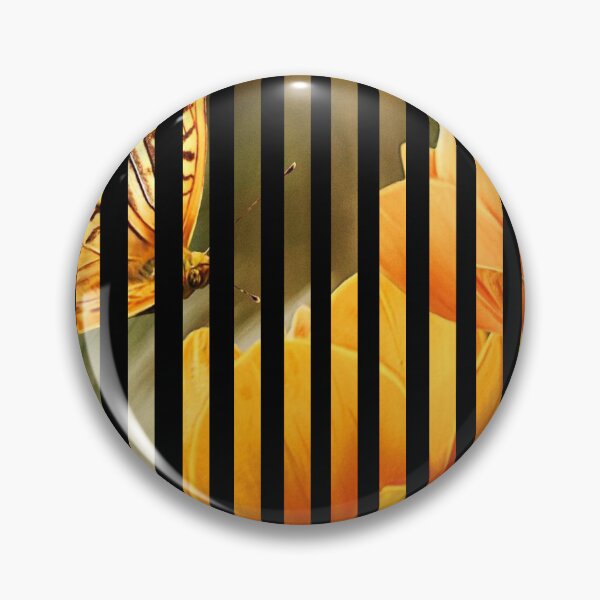 Item preview, Vertical stripes of flower and butterfly designed and sold by DopeDesign111.
