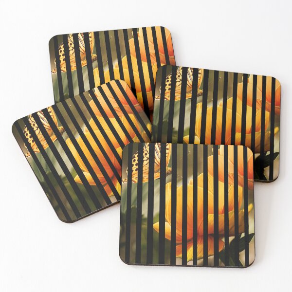 Item preview, Vertical stripes of flower and butterfly designed and sold by DopeDesign111.