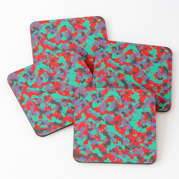 Item preview, Camouflage Teal Red designed and sold by Tshirtstory.