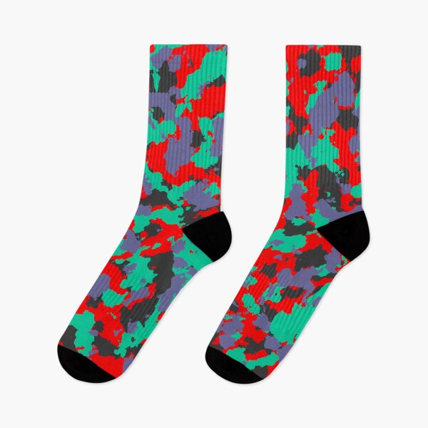 Item preview, Camouflage Teal Red designed and sold by Tshirtstory.