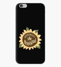 Vinilo o funda para iPhone "Sin embargo, ella persistió"