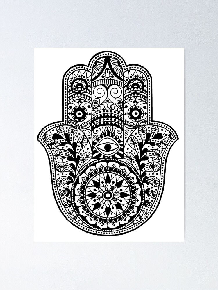 "Hamsa Hand" Poster by maryedenoa | Redbubble