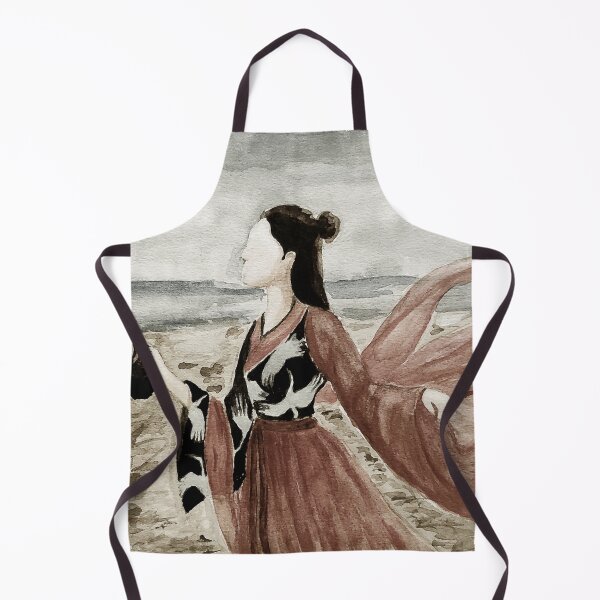 Item preview, hand painted Oriental ancient beauty by the sea2 designed and sold by quinnstyle.