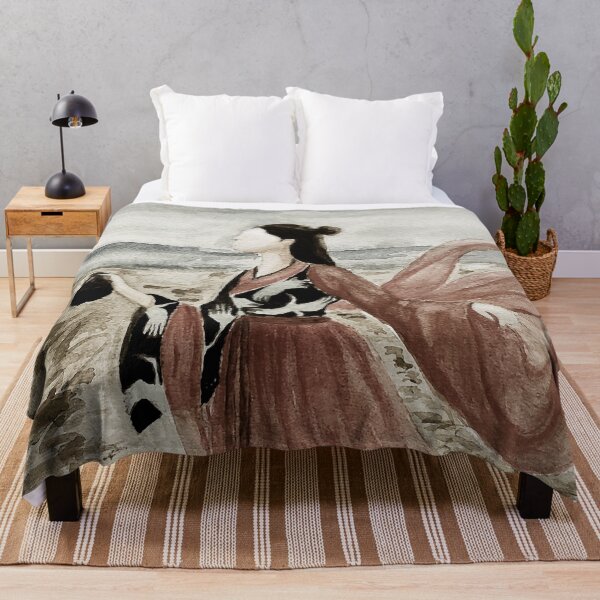 Item preview, hand painted Oriental ancient beauty by the sea2 designed and sold by quinnstyle.