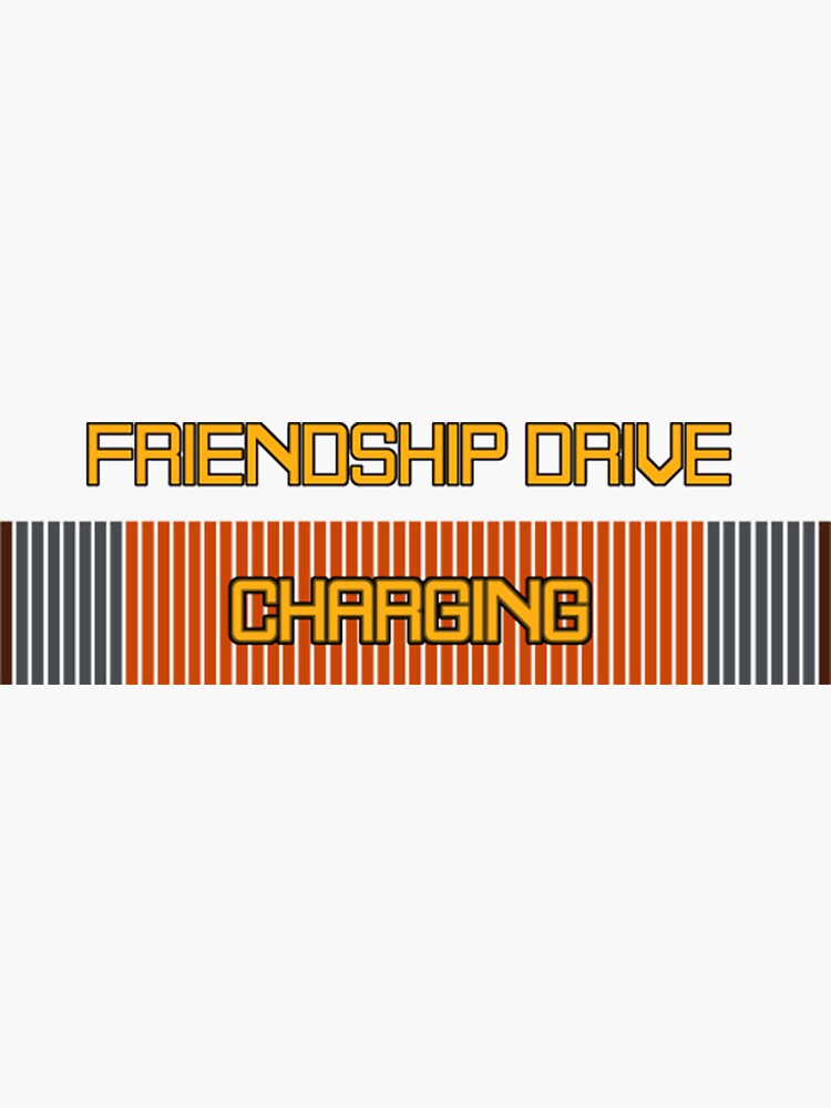 "Friendship Drive Charging Elite Dangerous" Sticker for Sale by
