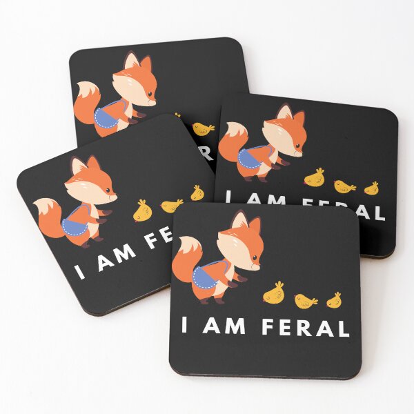 Item preview, I Am Feral, Fox and Chicken Littles designed and sold by Cocodino ⭐⭐⭐⭐⭐.