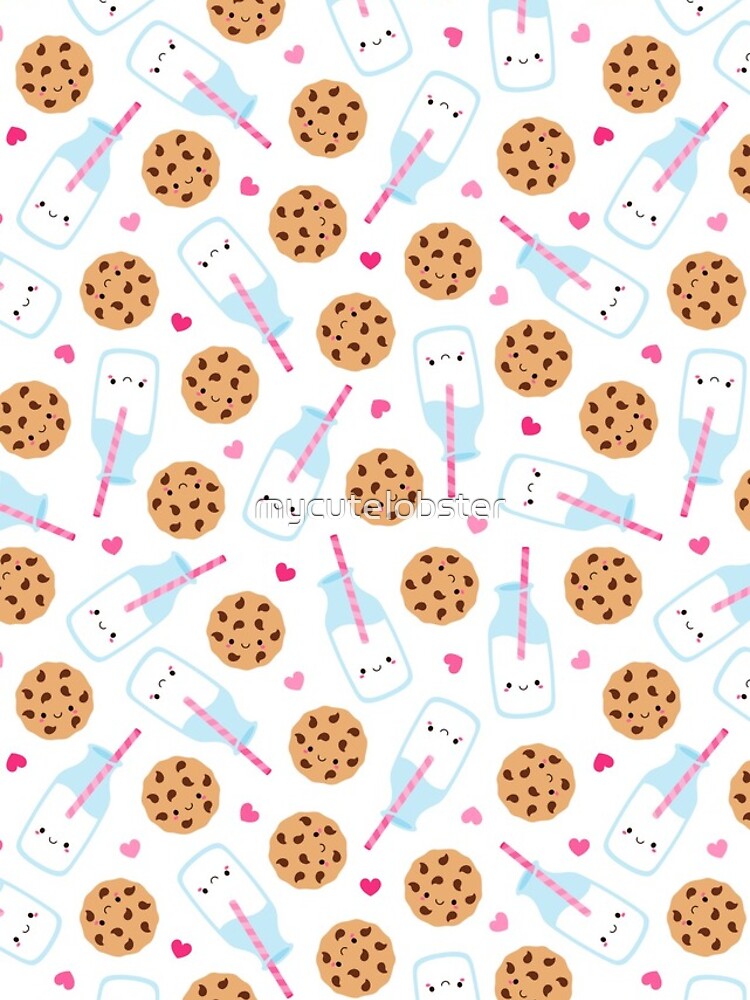 Cute Milk and Cookies Pattern by mycutelobster