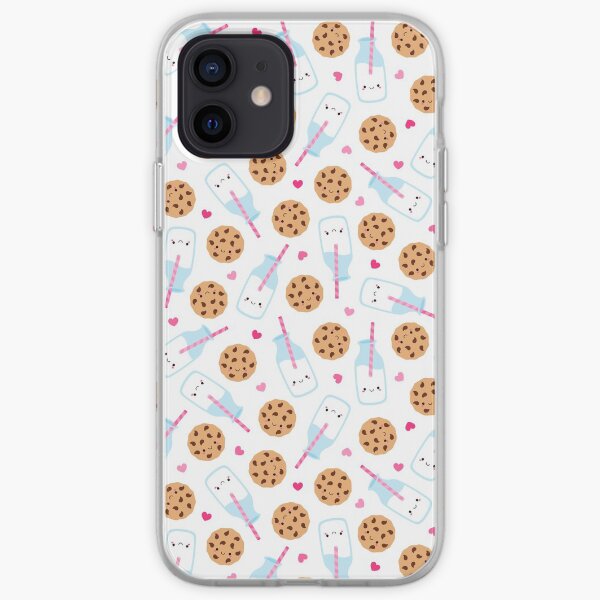 Cute Milk and Cookies Pattern iPhone Soft Case