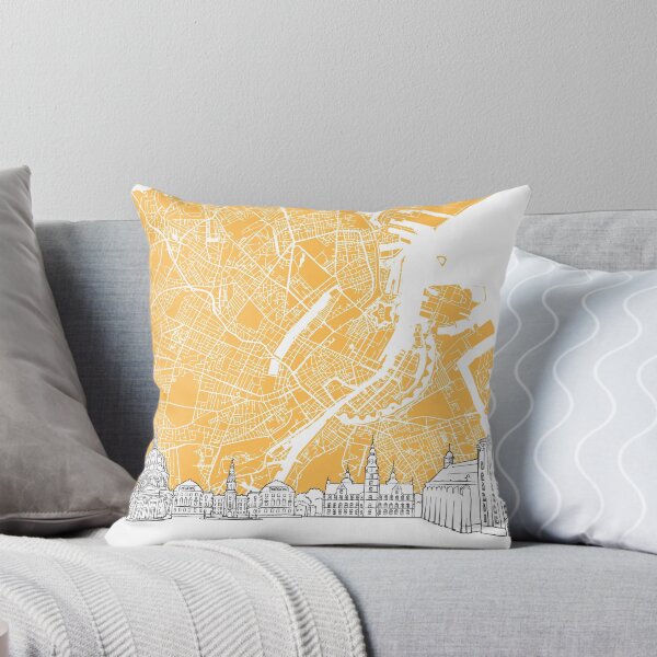 Item preview, Copenhagen Denmark Skyline Map designed and sold by hebstreit.