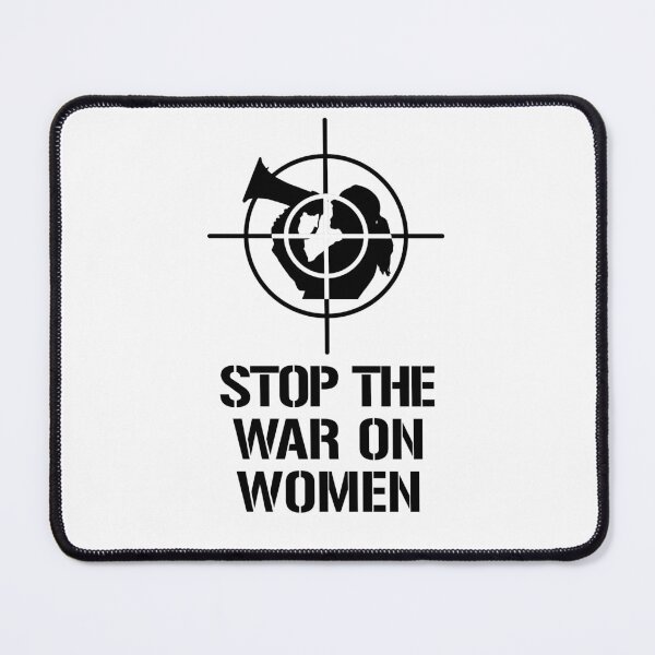 Item preview, Stop The War On Women - Pro-Choice - Woman on Bullhorn - Protest Aim Target designed and sold by balbert3.