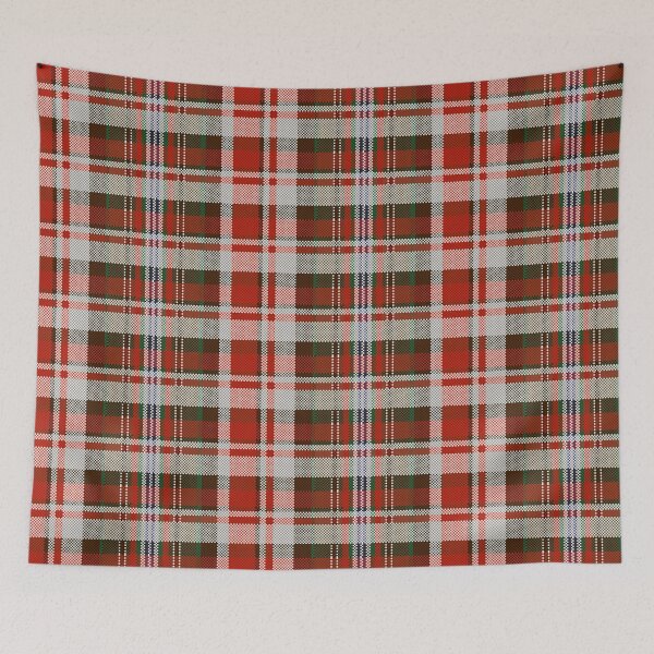 Item preview, 8-bit Pixel Red White and Green Tartan Plaid Pattern designed and sold by 9bit.