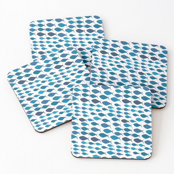 Item preview, Schools of Fish Seamless Repeat Pattern Print designed and sold by MoePark.