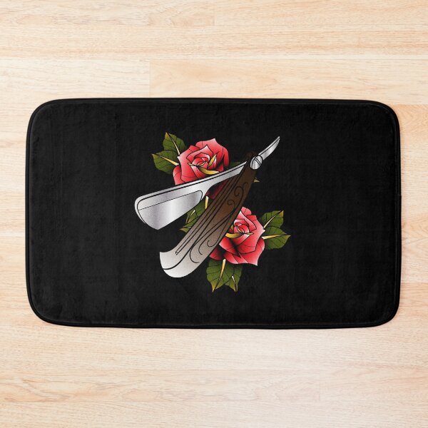 Item preview, barber knife tattoo designed and sold by cat poe.