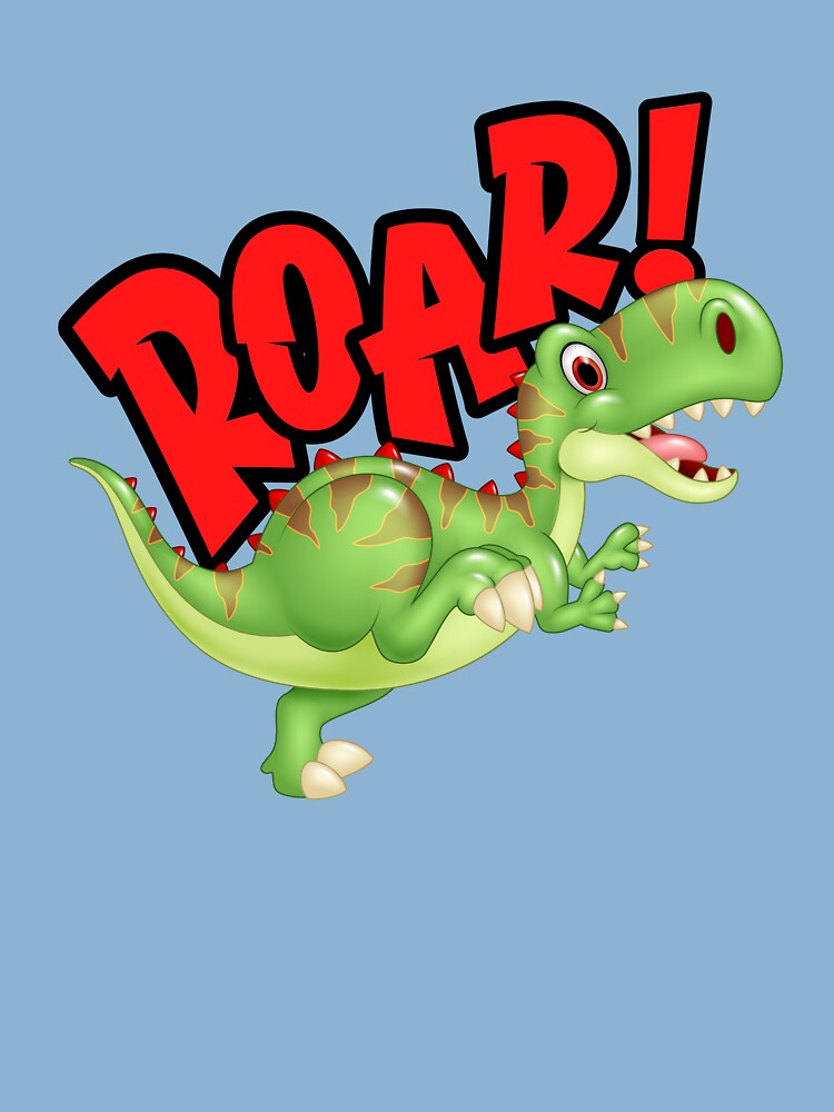 Desenho animado tiranossauro rex réptil pré-histórico grande dinossauro  verde elemento vetorial plano colorido para jogo para celular ou  enciclopédia infantil