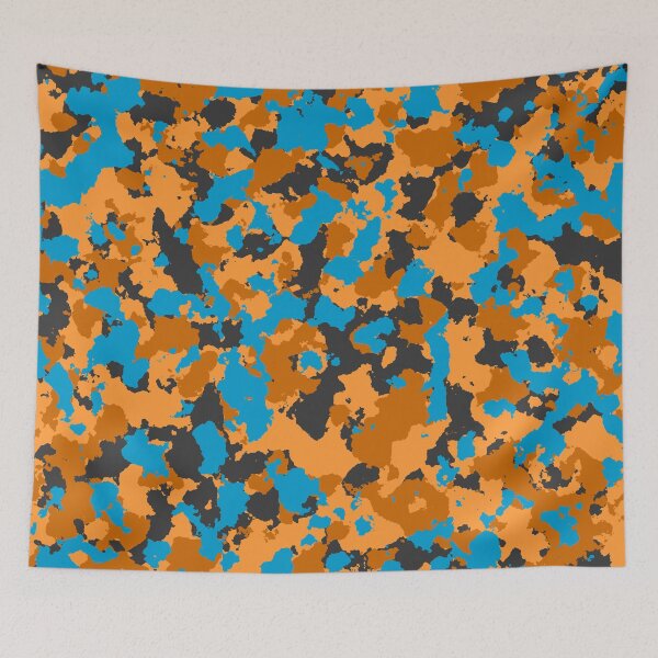 Item preview, Camouflage Brown Turquoise  designed and sold by Tshirtstory.