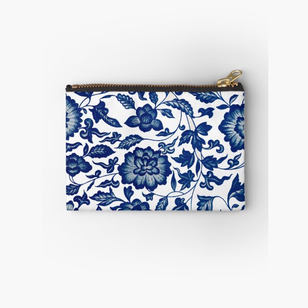 Item preview, Vintage Blue Floral Pattern  Chinese Ornament By Owen Jones ,Antique,Retro,flower,botanical,aesthetic,classic,china, designed and sold by Tamas Das.