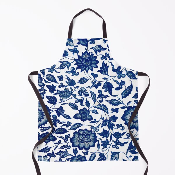 Item preview, Vintage Blue Floral Pattern  Chinese Ornament By Owen Jones ,Antique,Retro,flower,botanical,aesthetic,classic,china, designed and sold by Tamas Das.