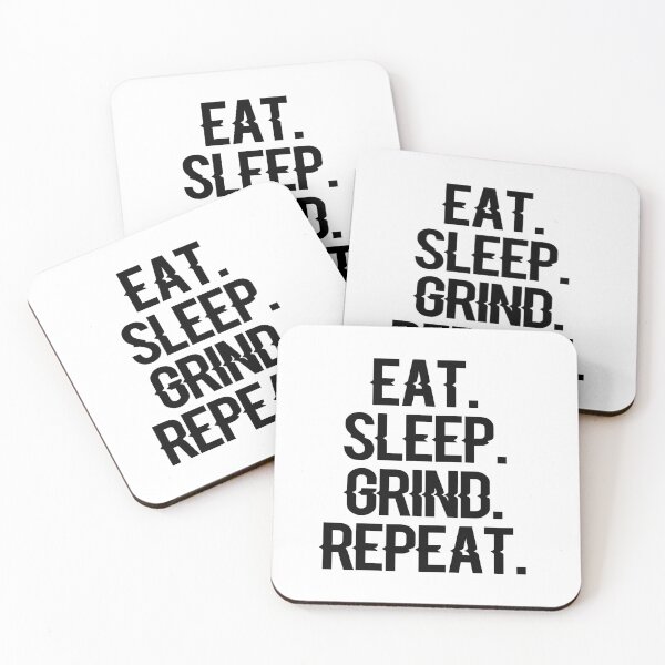 Artikelvorschau, Eat Sleep Grind-Wiederholung. entworfen und verkauft von Running-Icon.