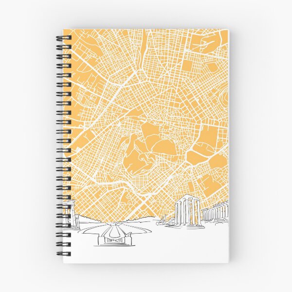 Item preview, Athens Greece Skyline Map designed and sold by hebstreit.