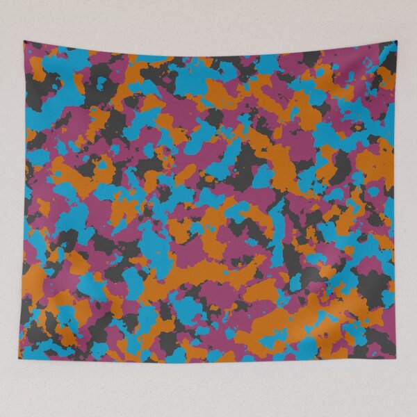 Item preview, Camouflage Turquoise Brown  designed and sold by Tshirtstory.