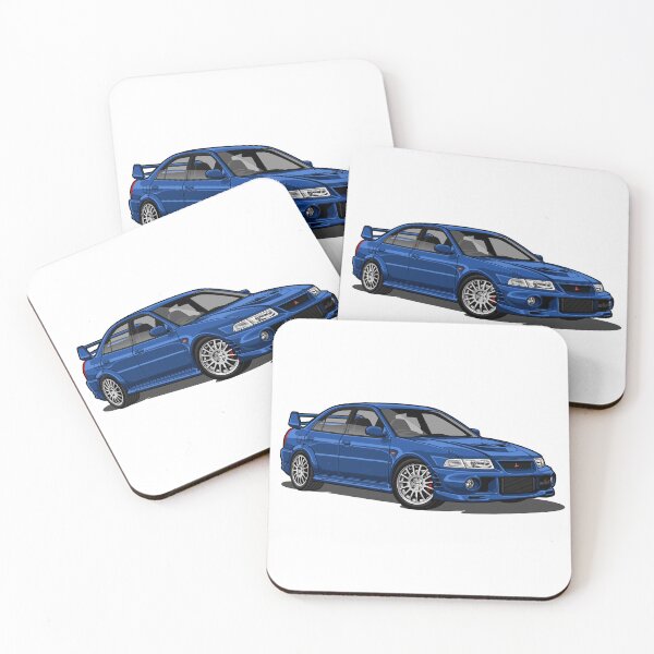 Item preview, Mitsubishi Lancer Evolution VI - Artwork - icon frost blue designed and sold by SketchNinja.