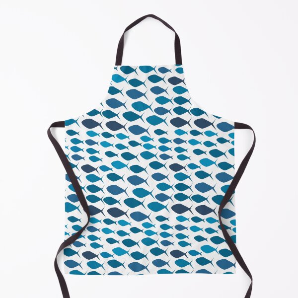Item preview, Schools of Fish Seamless Repeat Pattern Print designed and sold by MoePark.
