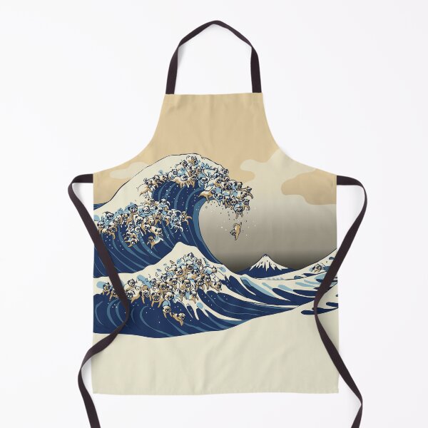 Item preview, The Great Wave of Pugs Vanilla Sky designed and sold by Huebucket.