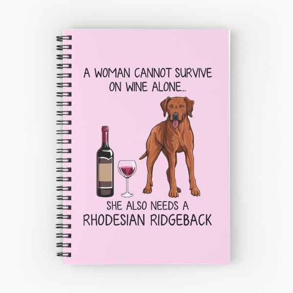 Item preview, Rhodesian Ridgeback and wine Funny gift for dog mom designed and sold by TeeDoozy.