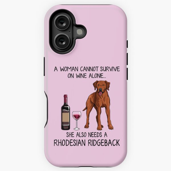 Artikel-Vorschau von Rhodesian Ridgeback und Wein Lustiges Geschenk für Hundemama, designt und verkauft von TeeDoozy.