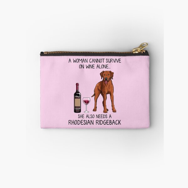Item preview, Rhodesian Ridgeback and wine Funny gift for dog mom designed and sold by TeeDoozy.