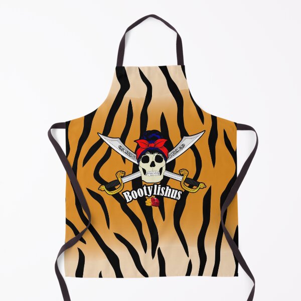 Item preview, Bootylishus Piratess treasure skull crossed swords tiger stripes designed and sold by MyThingNow.