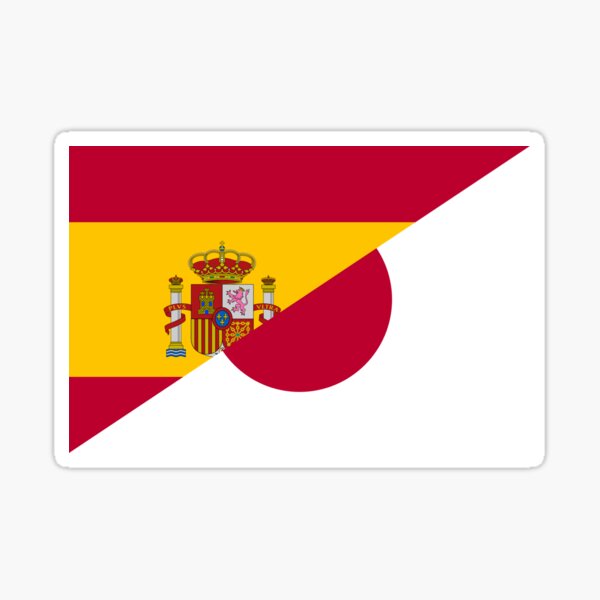 Spain flag stickers