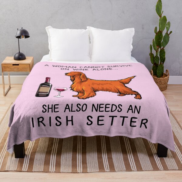 Item preview, Irish Setter and wine Funny gift for dog mom designed and sold by TeeDoozy.
