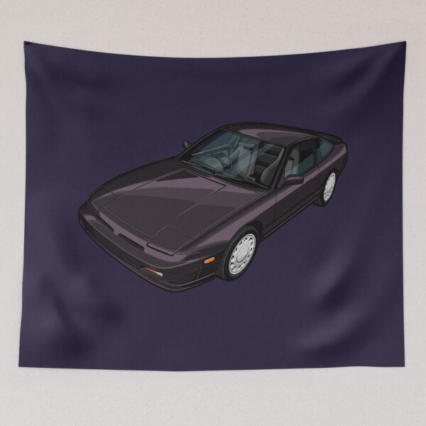 Item preview, Artwork Nissan 180 SX - youngtimer - midnight black designed and sold by SketchNinja.