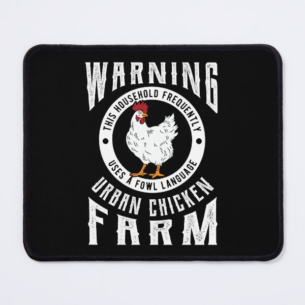 Item preview, WARNING! Urban Chicken Farm Farmer Birthday Gift designed and sold by haselshirt.