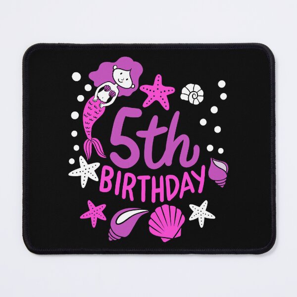 Item preview, 5th Birthday Mermaid Gift For Girls Turning 5 designed and sold by haselshirt.