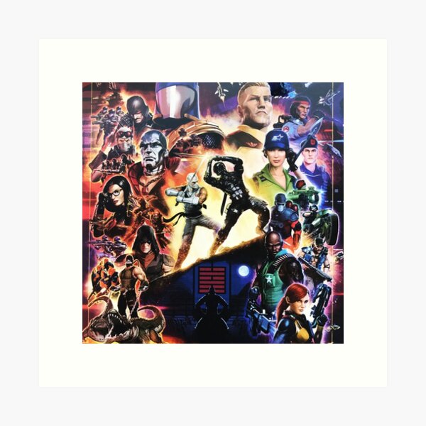Vista previa del artículo con la obra «GIJOE Un verdadero héroe americano», diseñado y vendido por pixvox.